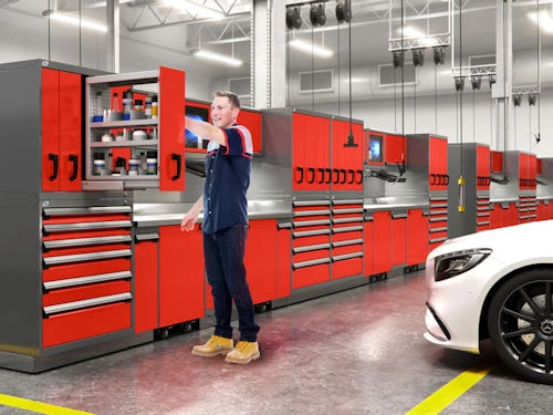 Automotive Industry Storage Cabinets and Workstations